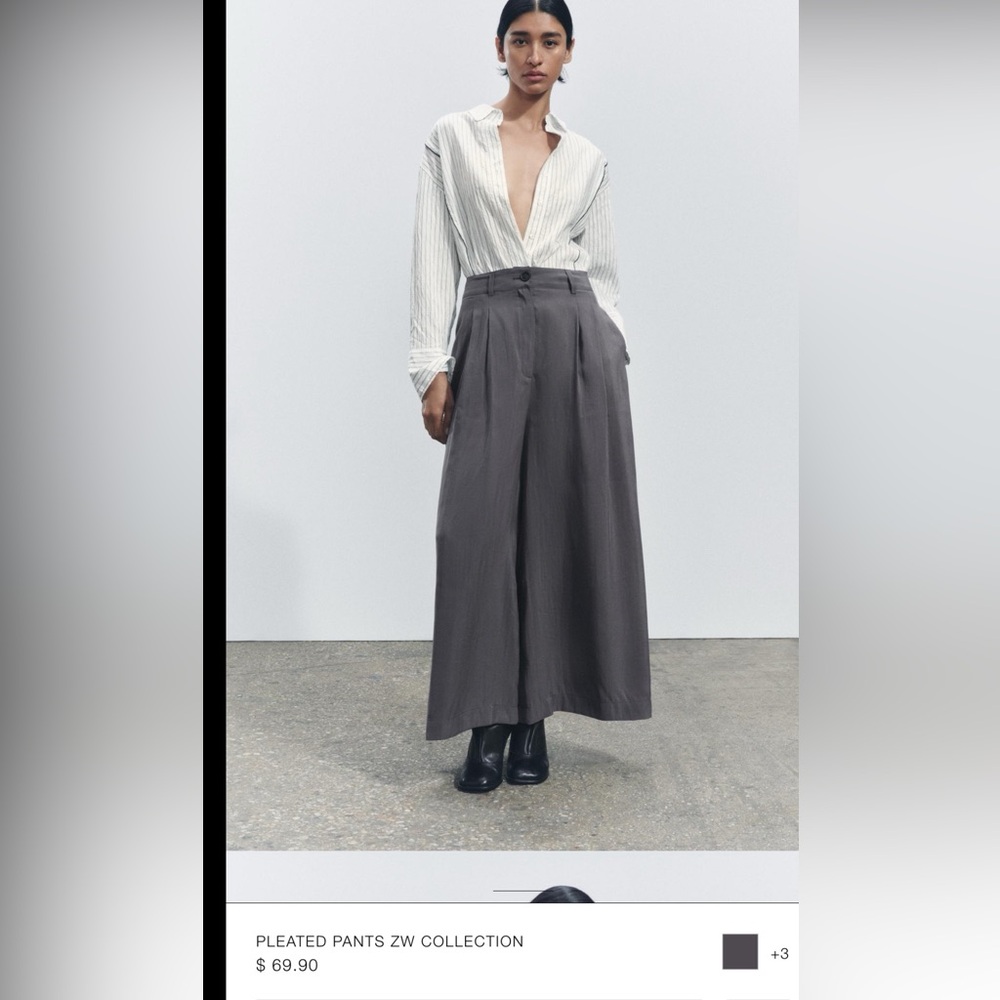 PLEATED PANTS ZW COLLECTION